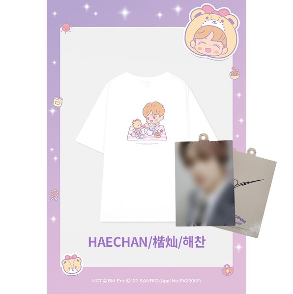 (NCT HAECHANxSanrio)(Gift - Photo Tag 1p) Short Sleeve T-Shirts [Print] - OUR K - POP