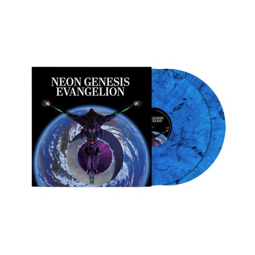 Neon Genesis Evangeion OST by Sagisu Shiro Clear Black Blue Color (2LP) - OUR K - POP