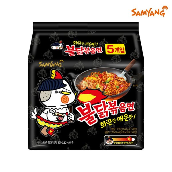 [Samyang] Buldak fire noodle Stir - fried Noodles 140g 5 pcs - OUR K - POP