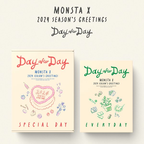 [SET] MONSTA X - 2024 Season's Greetings [Day after Day] (SPECIAL DAY ver. + EVERYDAY ver.) - OUR K - POP