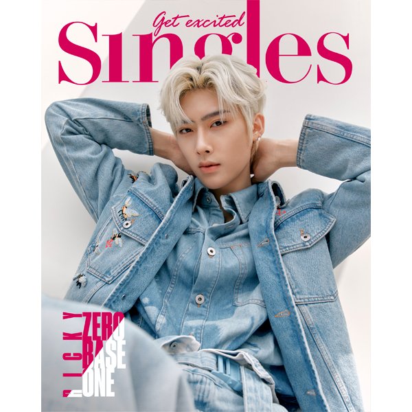 Singles 2023.08 Type G (Cover : RICKY / Content : ZEROBASEONE 32p) - OUR K - POP