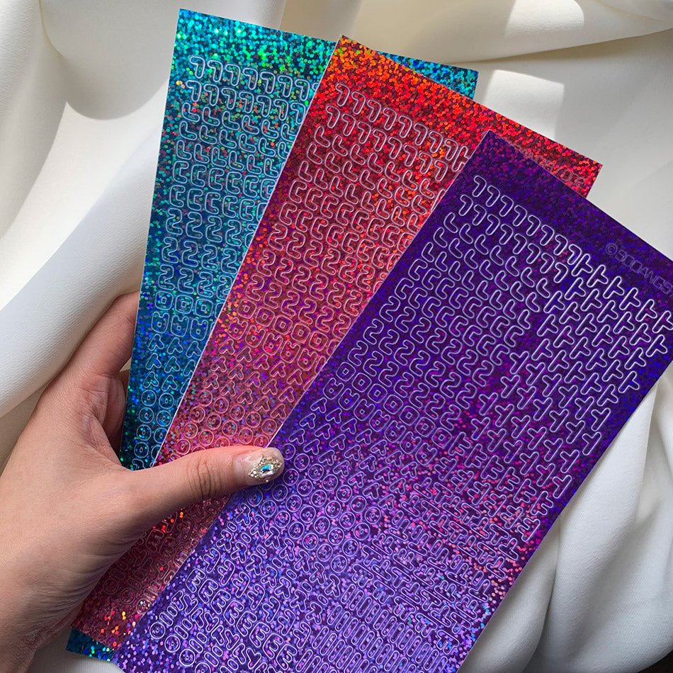 sparkle korean sticker(3color) - OUR K - POP