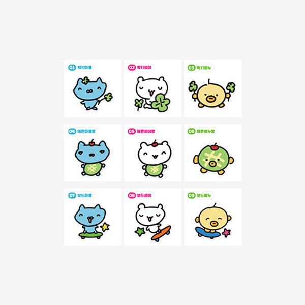 [SPARKY] Doodle SPARKY Random Seal sticker 5p - OUR K - POP