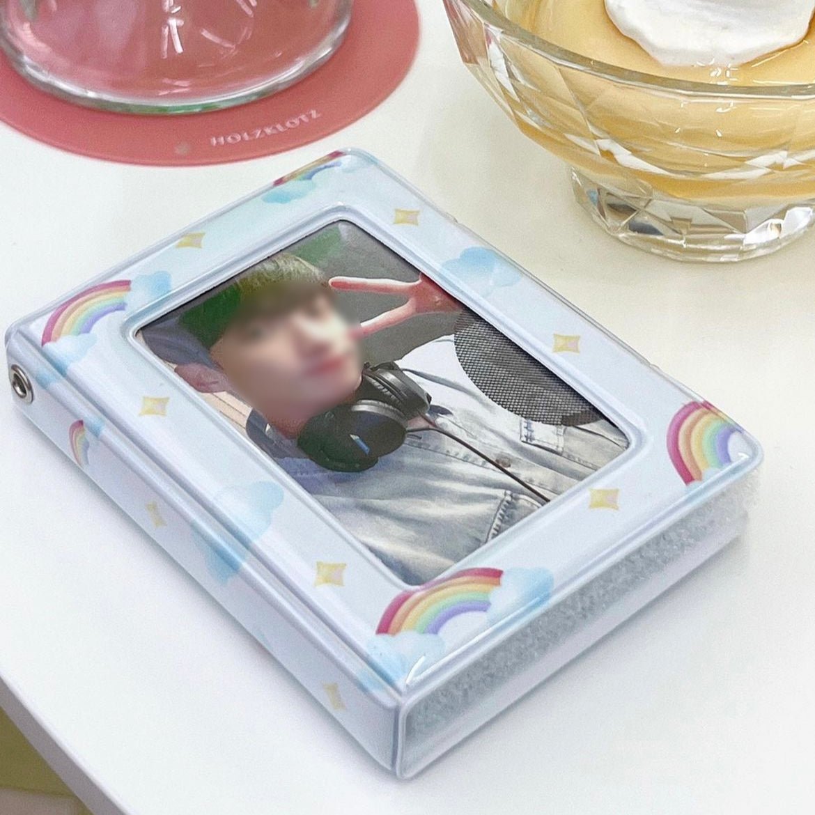 [with ham] Photocard Holder Book_Rainbow - OUR K - POP