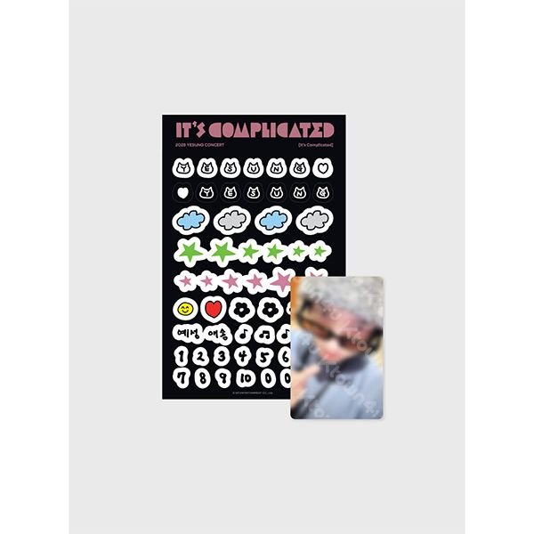 YESUNG - [It’s Complicated MD] PHOTO CARD DECO STICKER SET - OUR K - POP